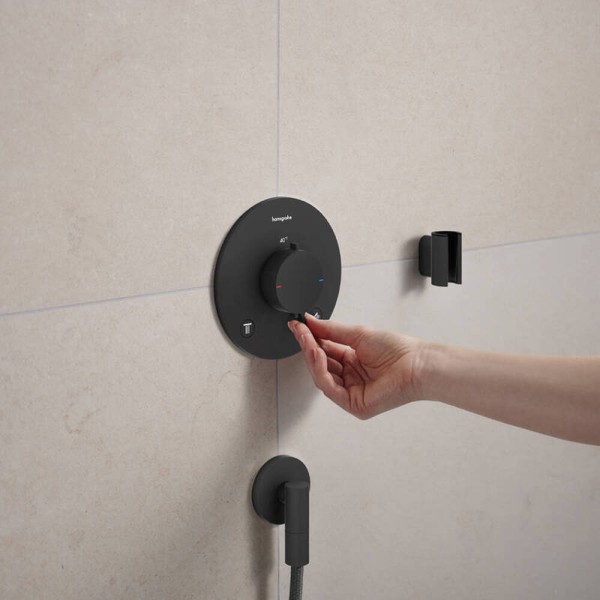 Шлангове підключення Hansgrohe FixFit Fine S 28882670 чорний матовий