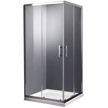 Душова кабіна Devit Frame SHRC54906 90х90 см профіль хром/прозоре скло