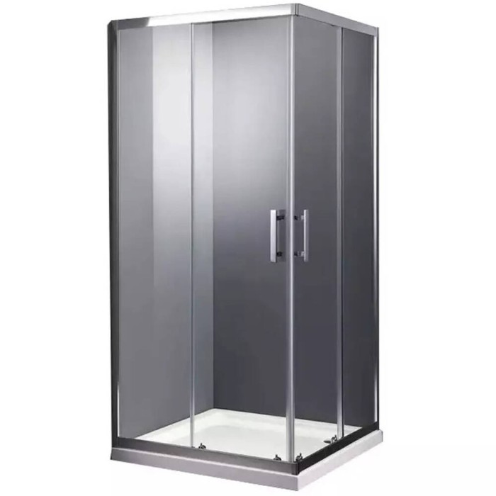 Душова кабіна Devit Frame SHRC54906 90х90 см профіль хром/прозоре скло