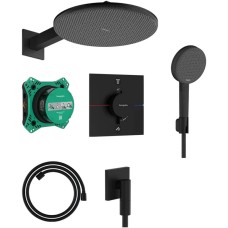 Душова система прихованого монтажу Hansgrohe Raindance Alive S 24630670 300 1jet чорний матовий