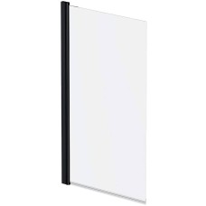 Шторка для ванни AM PM Gem W90UBS-D080-140BT 80х140 см, поворотна, профіль чорний мат, скло прозоре