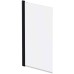 Шторка для ванни AM PM Gem W90UBS-D080-140BT 80х140 см, поворотна, профіль чорний мат, скло прозоре