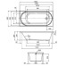 Ванна акрилова AM.PM X-Joy W94A-150-070W-A1 150х70 см