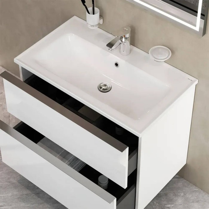 Тумба з раковиною AM.PM X-Joy S MTA-FHX0802WG-WCC0802WG підвісна 80 см білий глянець