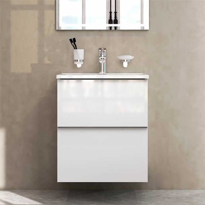 Тумба з раковиною AM.PM X-Joy S MTA-FHX0552WG-WCC0552WG підвісна 55 см білий глянець