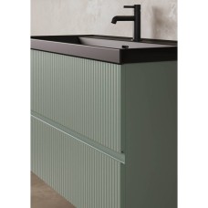 Тумба Royo Vora 131775+126225 підвісна 100 см Mineral Green з раковиною Enzo