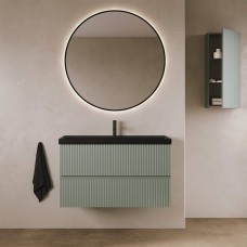 Тумба Royo Vora 131775+126225 підвісна 100 см Mineral Green з раковиною Enzo