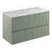 Тумба Royo Vora 131775+126225 підвісна 100 см Mineral Green з раковиною Enzo