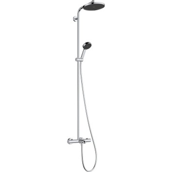 Душова система Hansgrohe Activera S 240 1jet EcoSmart 28871000, з термостатом Ecostat Fine, хром