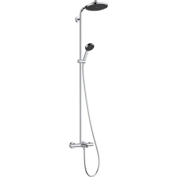 Душова система Hansgrohe Activera S 240 1jet EcoSmart 28871000, з термостатом Ecostat Fine, хром