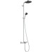 Душова система Hansgrohe Activera S 240 1jet EcoSmart 28871000, з термостатом Ecostat Fine, хром