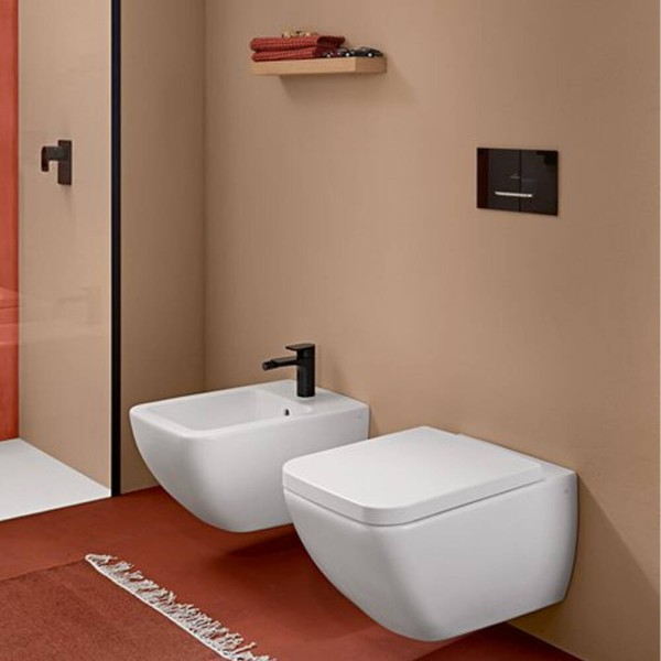 Клавіша змиву Villeroy & Boch ViConnect M300 922160RB чорне скло/хром