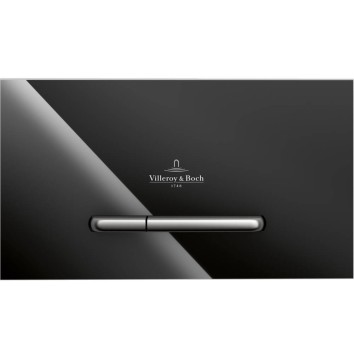 Клавіша змиву Villeroy & Boch ViConnect M300 922160RB чорне скло/хром