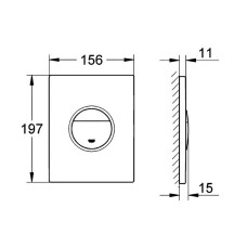 Клавіша змиву Grohe Nova Cosmopolitan 38765P00 хром матовий
