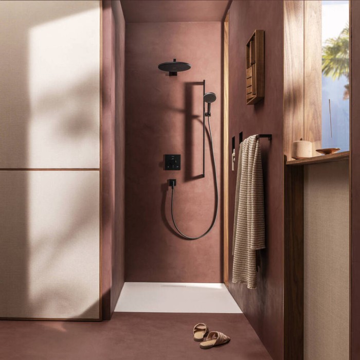 Ручний душ Hansgrohe Raindance Alive Select S 24511670 EcoSmart, чорний матовий