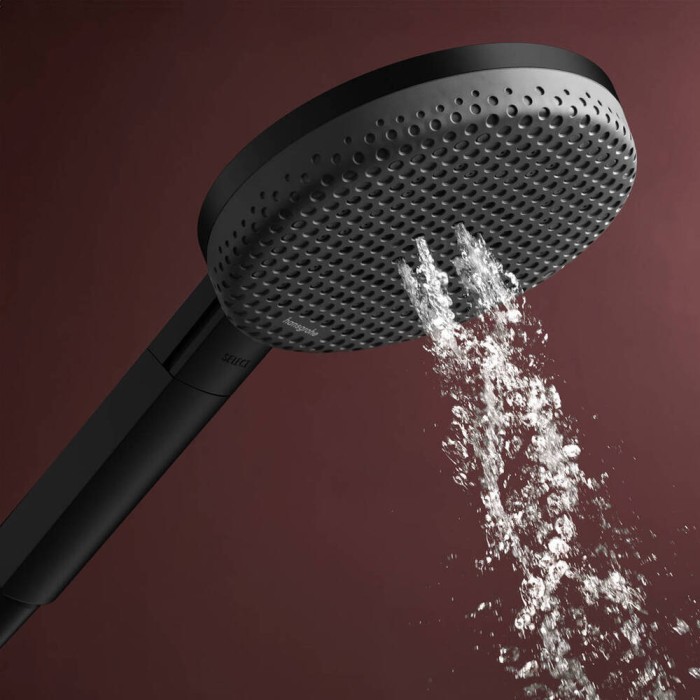 Ручний душ Hansgrohe Raindance Alive Select S 24511670 EcoSmart, чорний матовий