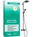 Душова система Hansgrohe Activera S 240 1jet EcoSmart 28871670 з термостатом Ecostat Fine, чорний матовий