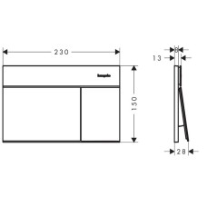 Клавіша змиву Hansgrohe iFrame Element E 66003000 хром
