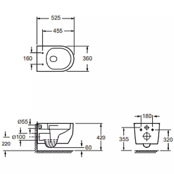 Унітаз підвісний Devit Do It 4010511 з кришкою soft-close, Vortex Flush, білий глянець