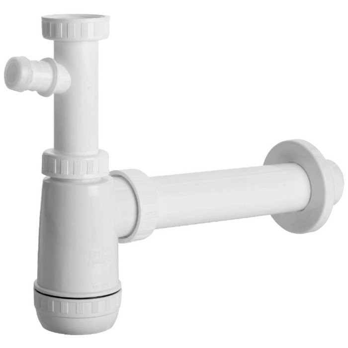 Cифон для раковини Devit DV15330 пластиковий 1/4 з виходом для пральних машин