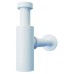 Cифон для раковини Devit DVPL002 дизайнерський пластиковий1/4, випуск 32мм, білий