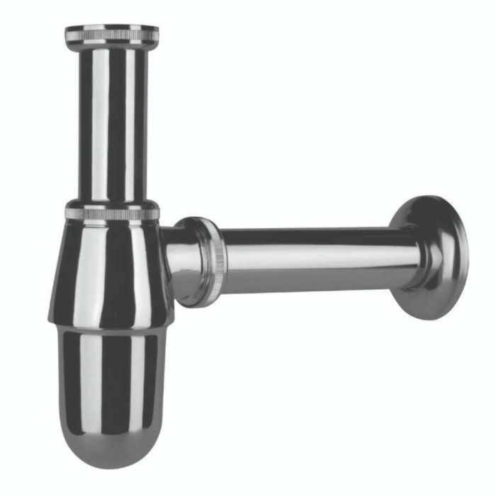 Cифон для раковини Devit DVCH001 латуний 1/4, випуск 32мм, хром