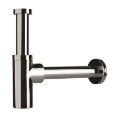 Cифон для раковини Devit DVCH003 дизайнерський латуний 1/4, випуск 32мм, хром