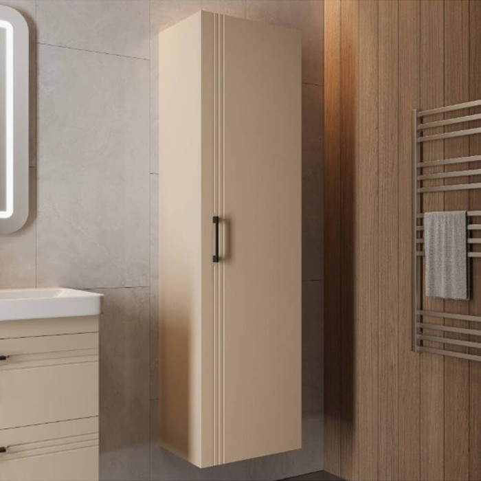 Пенал Devit Urbanis 454170BE універсальний 170 см з чорними ручками, бежевий