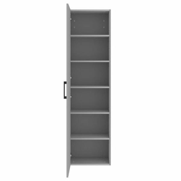 Пенал Devit Urbanis 454170W універсальний 170 см з чорними ручками, білий