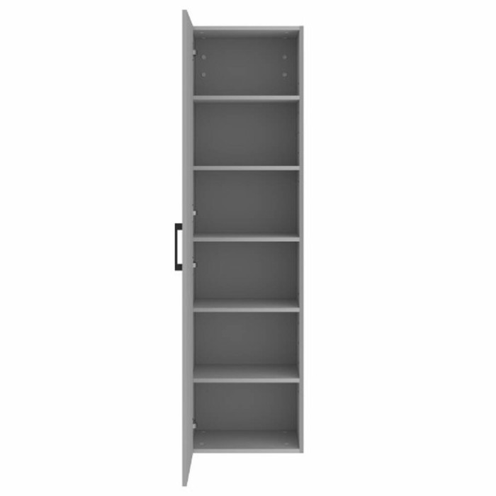 Пенал Devit Urbanis 454170W універсальний 170 см з чорними ручками, білий