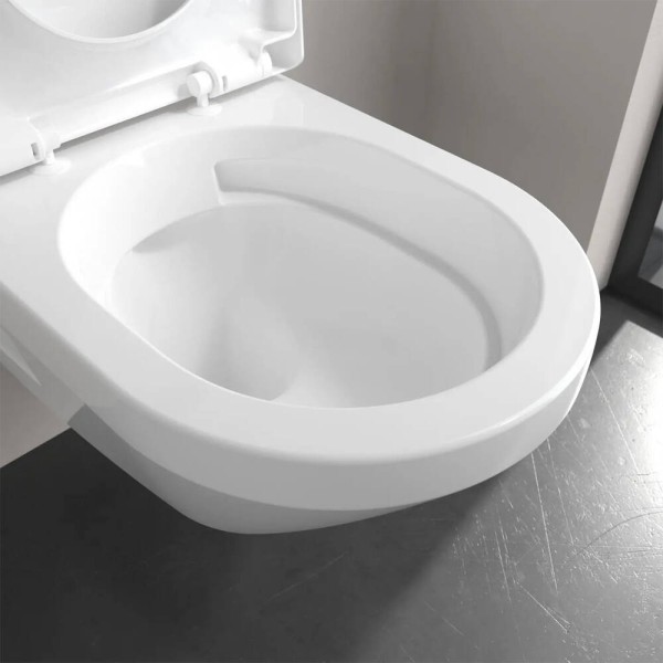 Унітаз підвісний Villeroy&Boch Architectura 5684CL01 з кришкою Soft Close та змивом Twistflush, білий глянець