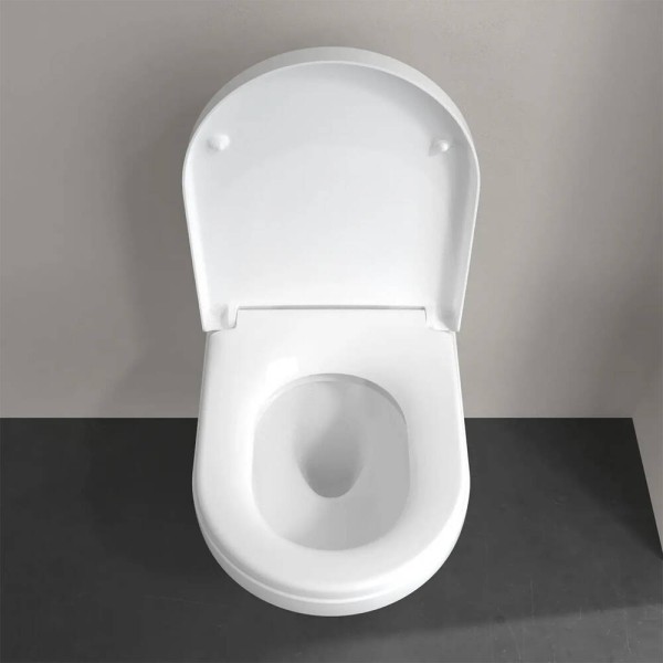 Унітаз підвісний Villeroy&Boch Architectura 5684CL01 з кришкою Soft Close та змивом Twistflush, білий глянець