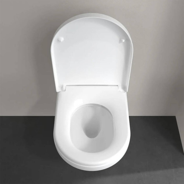 Унітаз підвісний Villeroy&Boch Architectura 5684CL01 з кришкою Soft Close та змивом Twistflush, білий глянець