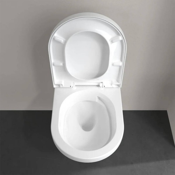 Унітаз підвісний Villeroy&Boch Architectura 5684CL01 з кришкою Soft Close та змивом Twistflush, білий глянець