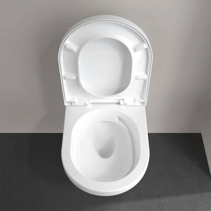 Унітаз підвісний Villeroy&Boch Architectura 5684CL01 з кришкою Soft Close та змивом Twistflush, білий глянець