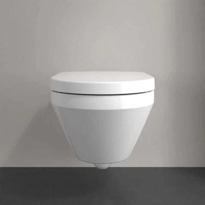 Унітаз підвісний Villeroy&Boch Architectura 5684CL01 з кришкою Soft Close та змивом Twistflush, білий глянець