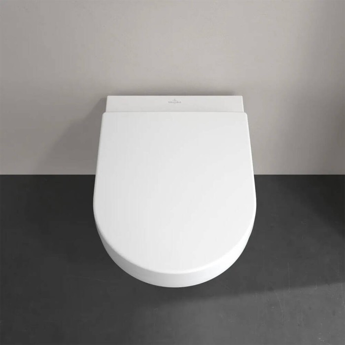 Унітаз підвісний Villeroy&Boch Architectura 5684CL01 з кришкою Soft Close та змивом Twistflush, білий глянець