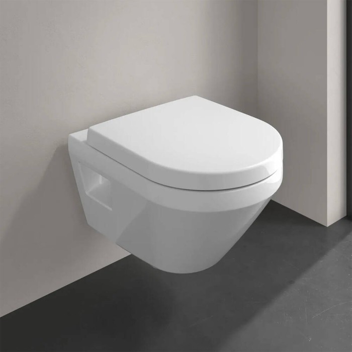 Унітаз підвісний Villeroy&Boch Architectura 5684CL01 з кришкою Soft Close та змивом Twistflush, білий глянець