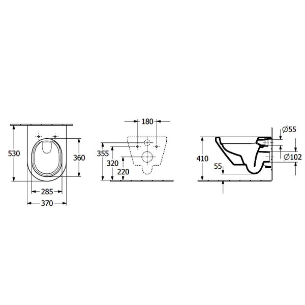 Унітаз підвісний Villeroy&Boch Architectura 5684CL01 з кришкою Soft Close та змивом Twistflush, білий глянець