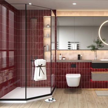 Плитка Ceramica Deseo Venice Promegranate 7.5x20 см