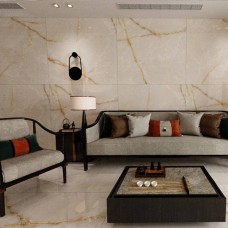 Керамограніт Almera Ceramica-2 Onyx Safron Pol 120x120 см