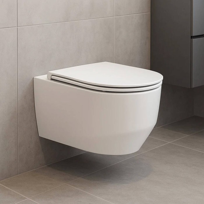 Унітаз підвісний Devit Art 3.0 3030140W безобідковий з кришкою soft-close, Vortex Flush, білий матовий
