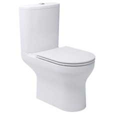 Унітаз-компакт Devit Life5810020 з кришкою soft-close безобідковий, білий