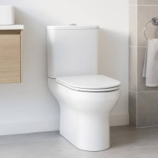 Унітаз-компакт Devit Life5810020 з кришкою soft-close безобідковий, білий