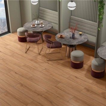Керамограніт Ceramica Deseo Balau Brown 20x120 см