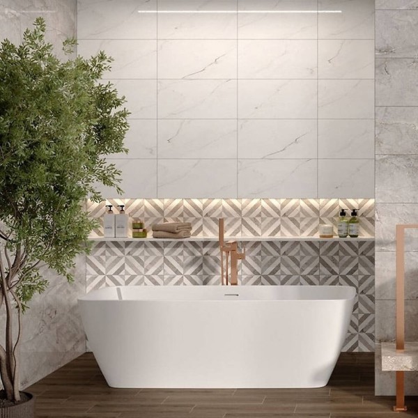 Плитка Opoczno Mystic White Glossy 29,7x60 см