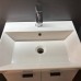 Тумба Devit Flow 484050G з умивальником та ручками, сірий матовий
