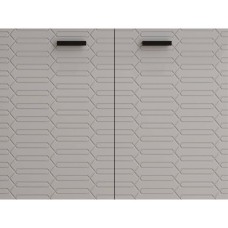 Тумба Devit Flow 484050G з умивальником та ручками, сірий матовий