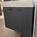 Тумба Devit Flow 484050A 50 см з умивальником та ручками, антрацит матовий