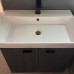 Тумба Devit Flow 484050A 50 см з умивальником та ручками, антрацит матовий